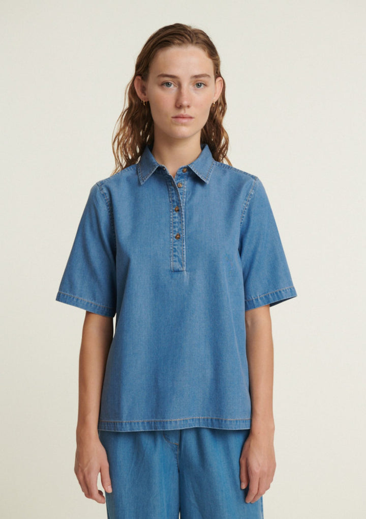 Basic Apparel - Bine Polo Shirt - Light Blue