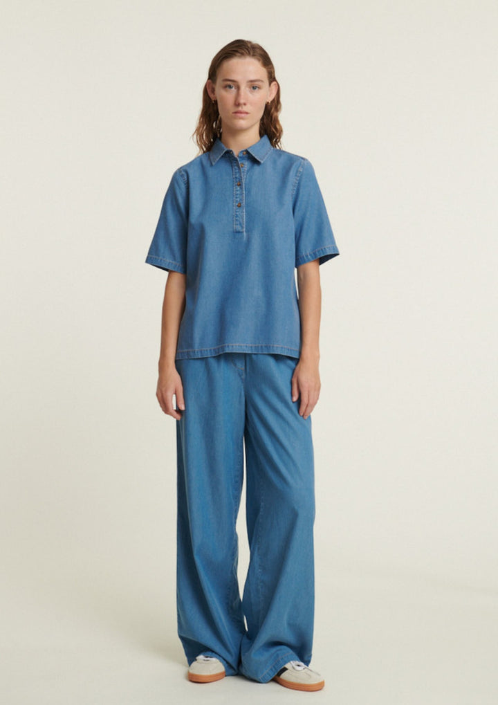Basic Apparel - Bine Polo Shirt - Light Blue