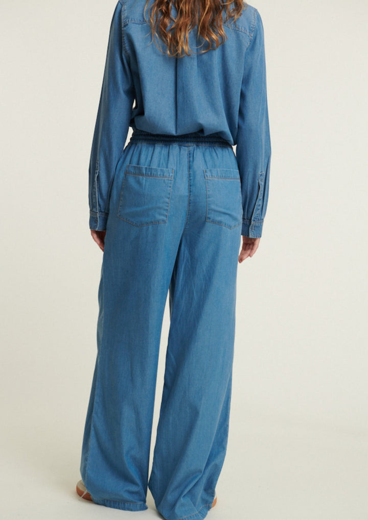 Basic Apparel - Bine Wide Pants - Light Blue