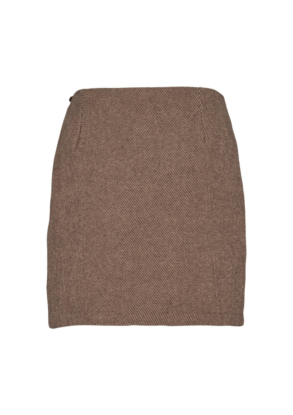 Basic Apparel - Dina Short Nederdel - Chocolate Torte / Pumic St