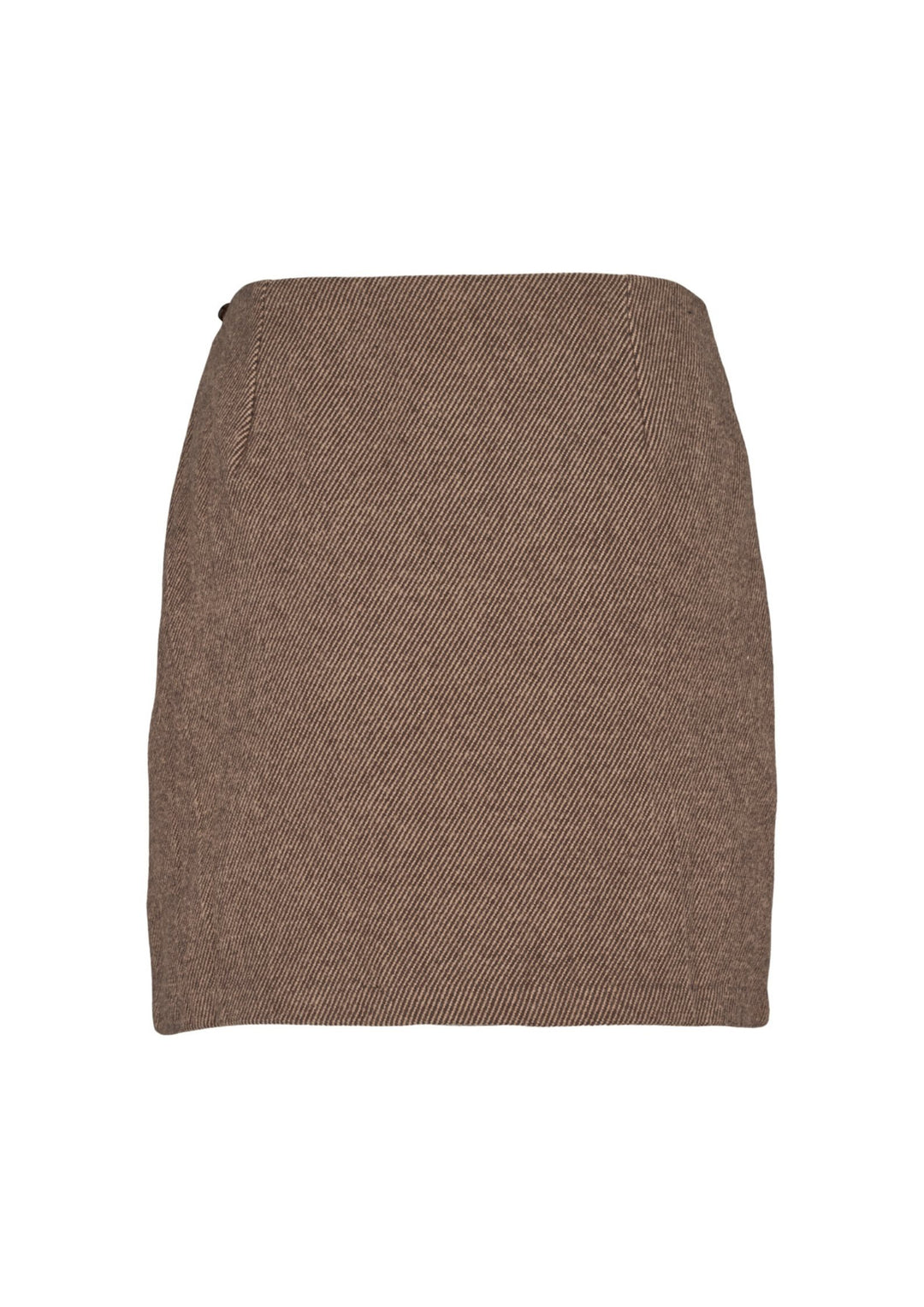 Basic Apparel - Dina Short Nederdel - Chocolate Torte / Pumic St