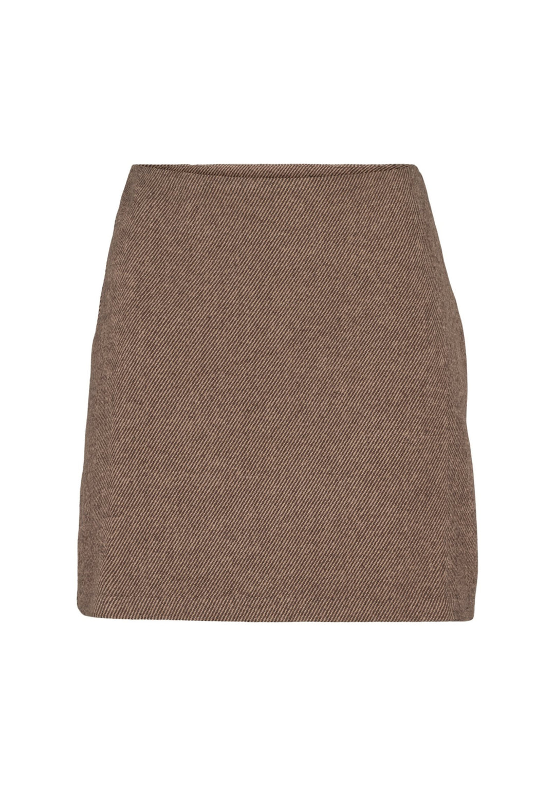 Basic Apparel - Dina Short Nederdel - Chocolate Torte / Pumic St