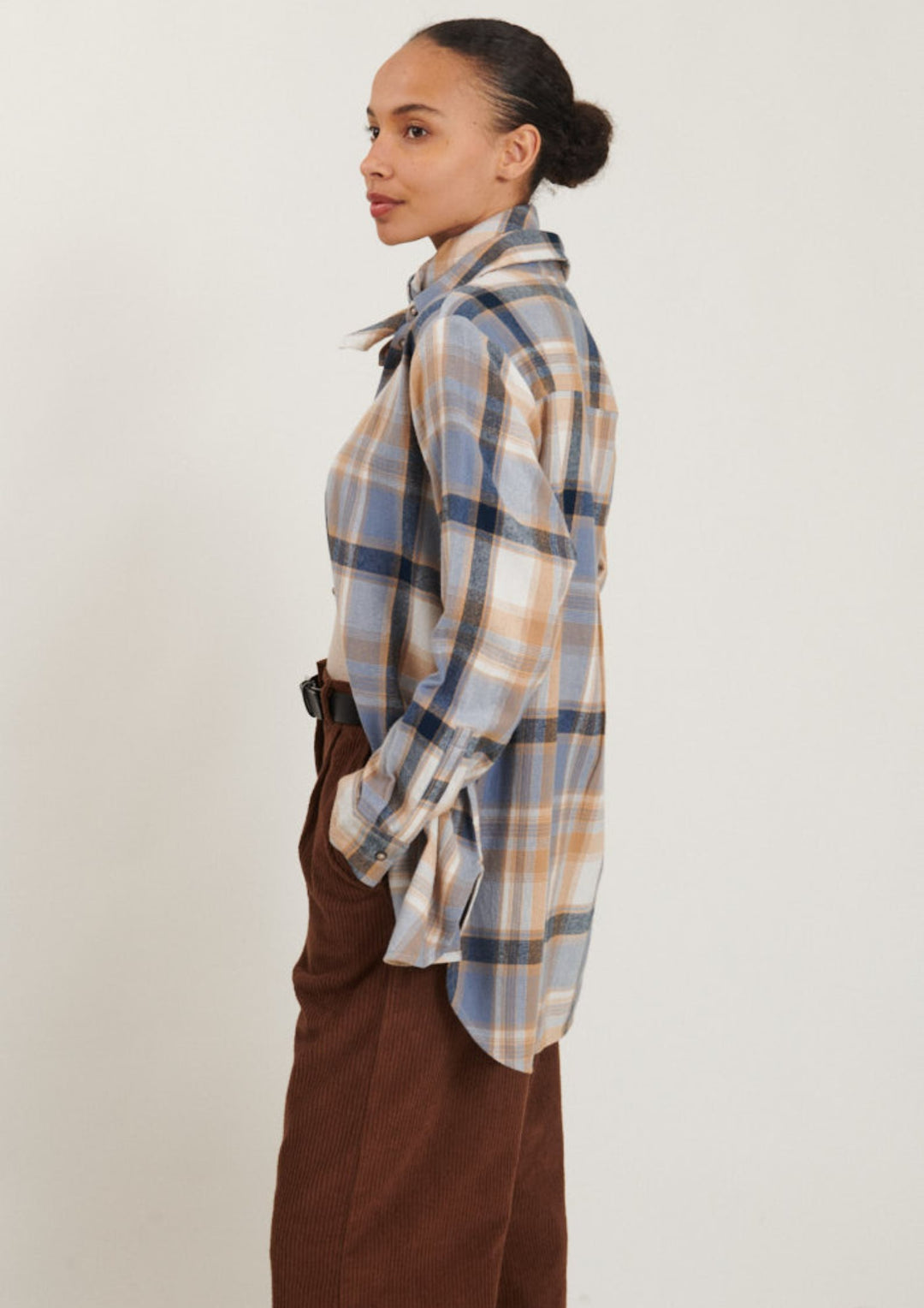 Basic Apparel - Lula Oversized Skjorte - Sky Captain / Asleigh Blue