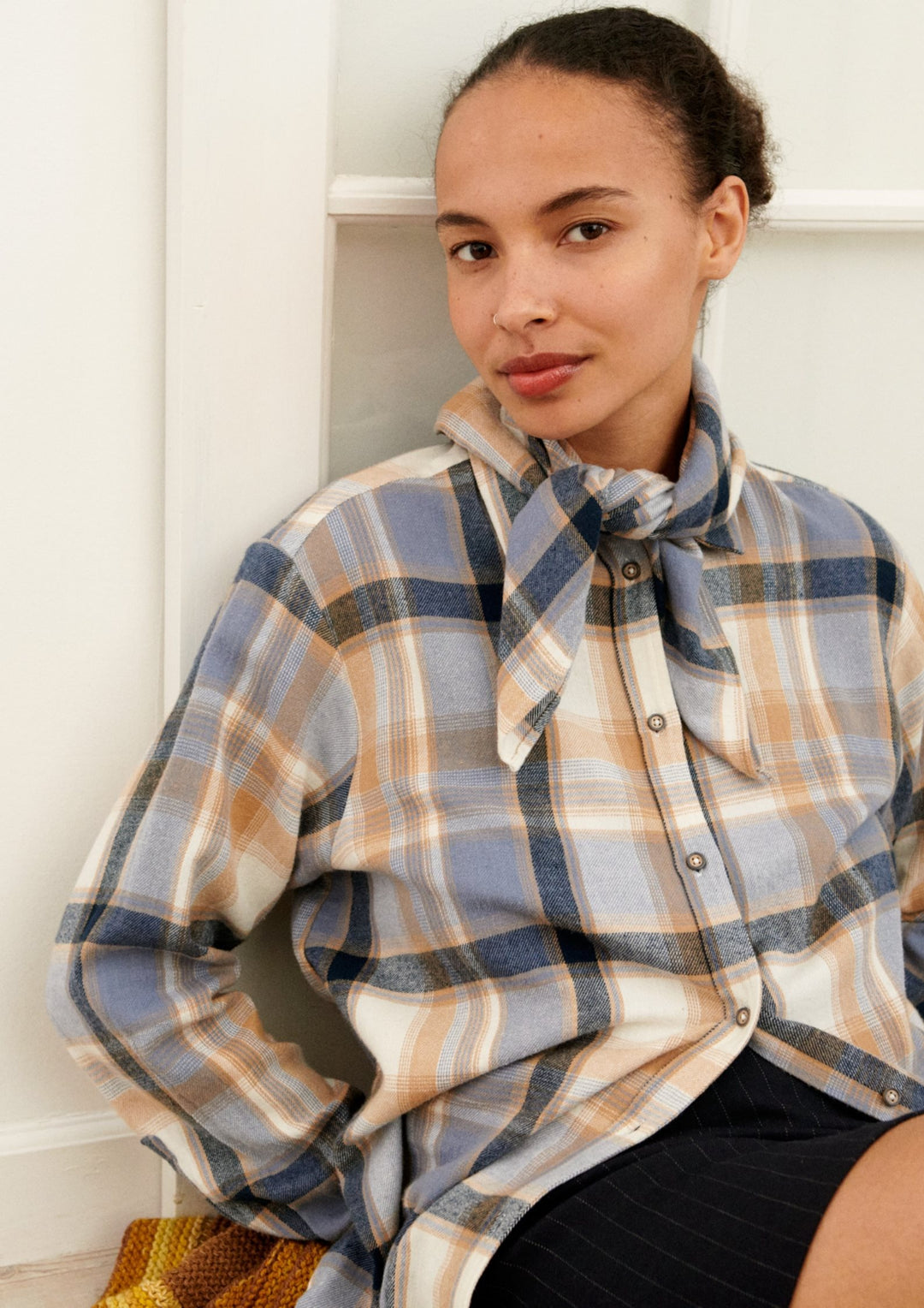 Basic Apparel - Lula Oversized Skjorte - Sky Captain / Asleigh Blue