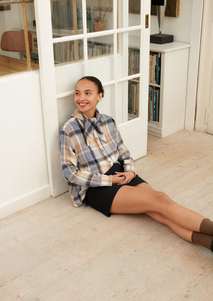 Basic Apparel - Lula Oversized Skjorte - Sky Captain / Asleigh Blue