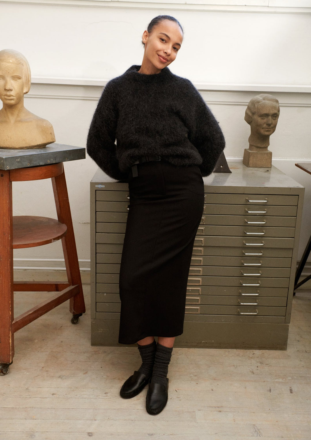 Basic Apparel - Magna H. Neck - Striktrøje