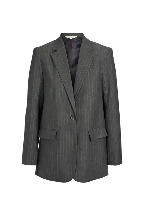 Basic Apparel - Marjorie Blazer - D. Grey Melange/Birch