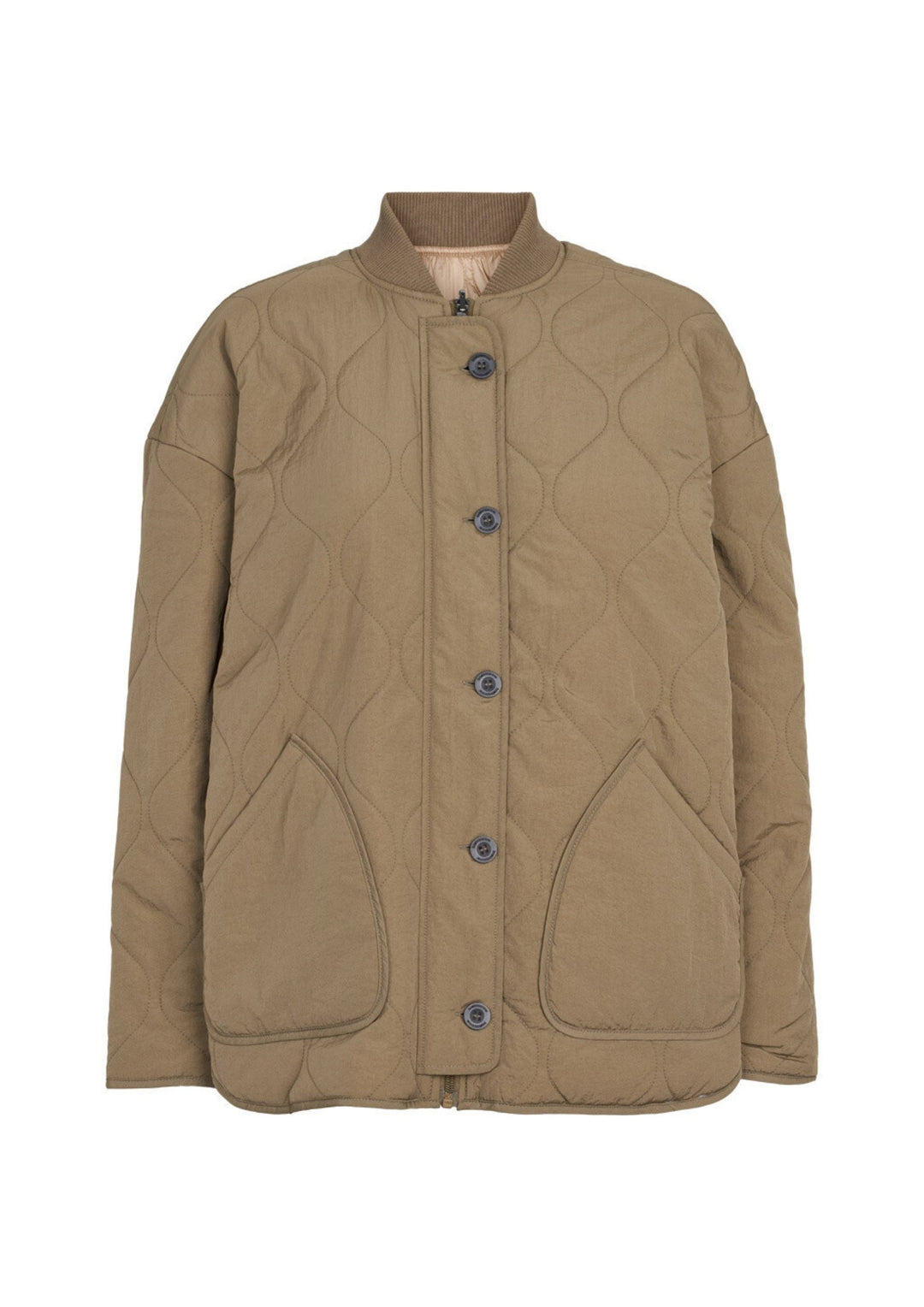 Basic Apparel - Ruby Loose Jakke - Capers Green