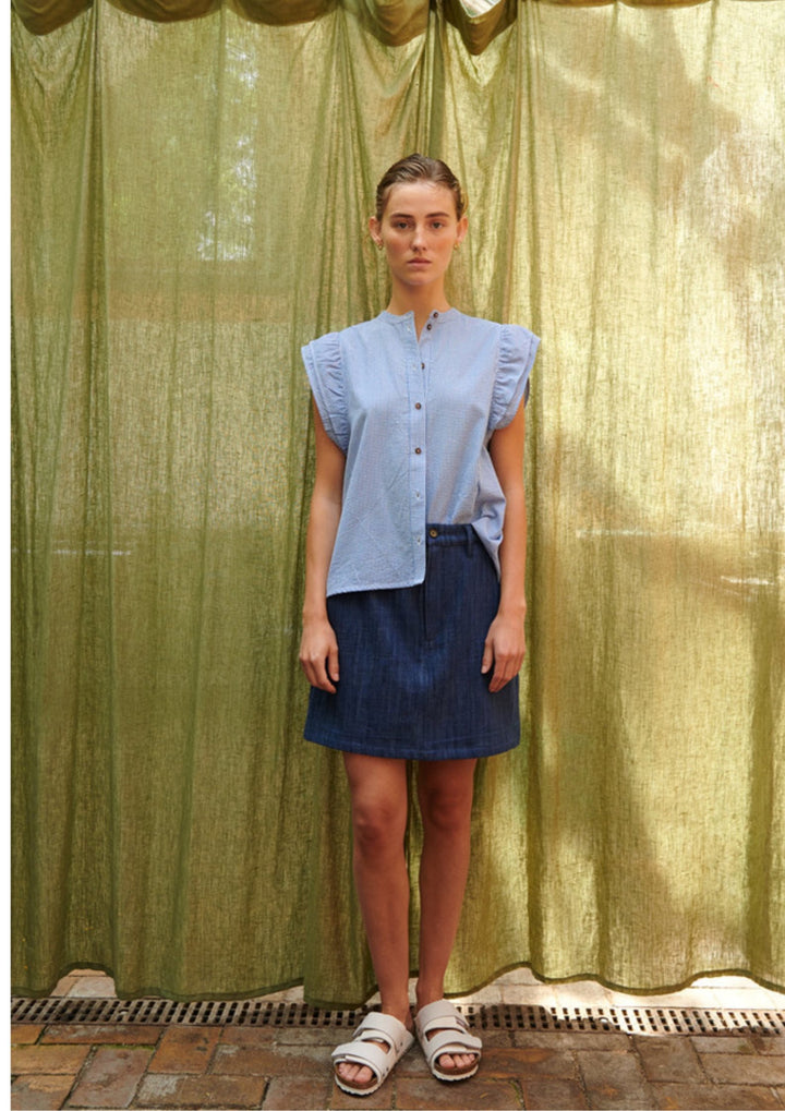Basic Apparel - Rudie Blouse - Quiet Harbor