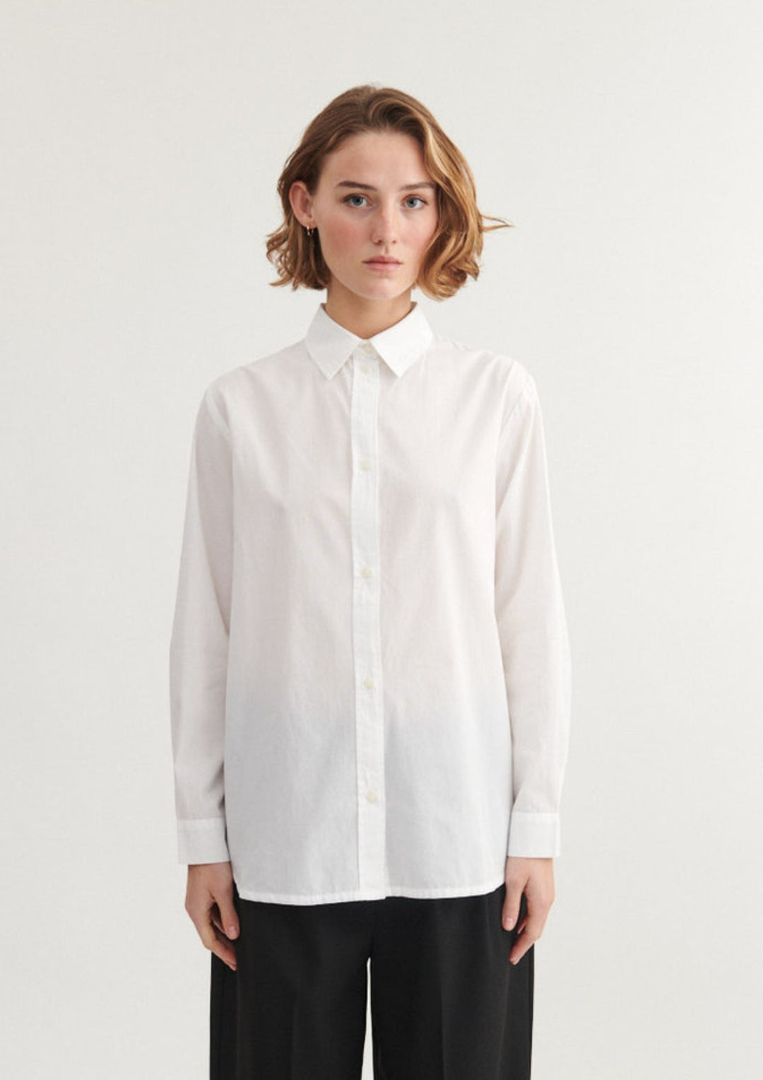 Basic Apparel - Silje LS Shirt - Bright White
