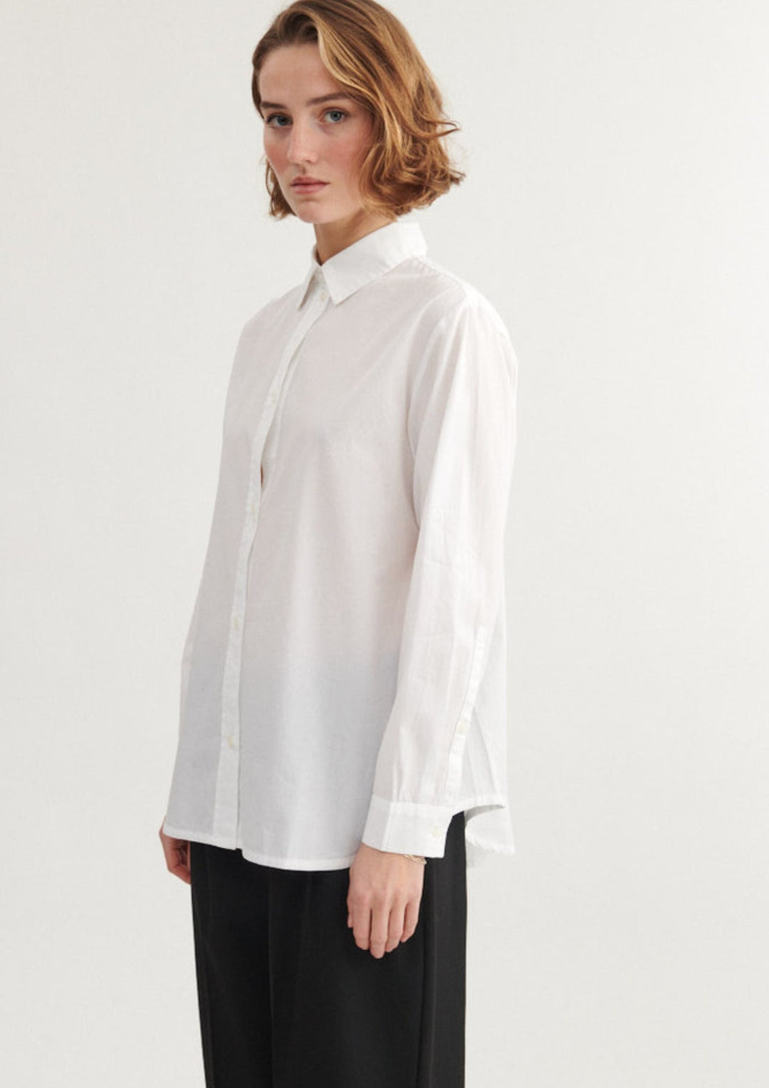 Basic Apparel - Silje LS Shirt - Bright White