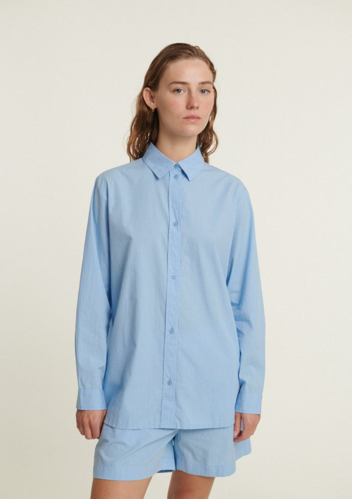 Basic Apparel - Silje LS Shirt - Frozen Fjord
