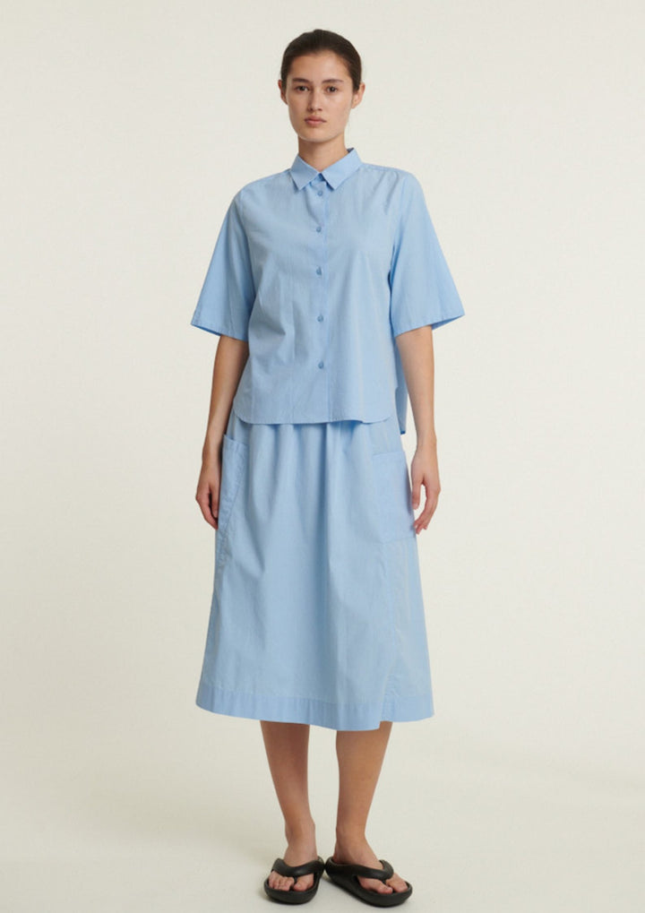 Basic Apparel - Silje SS Shirt - Frozen Fjord