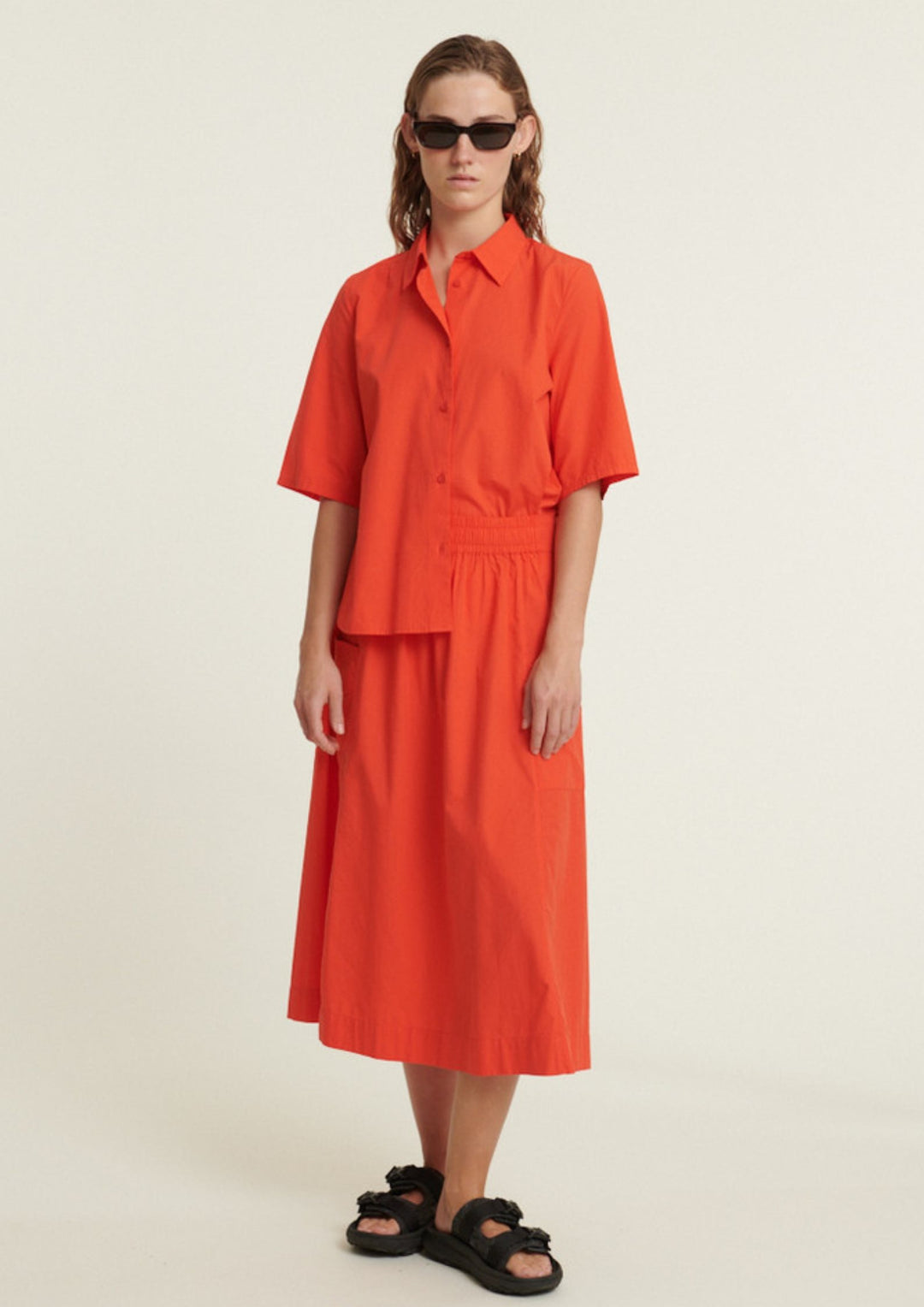 Basic Apparel - Silje SS Shirt - Grenadine