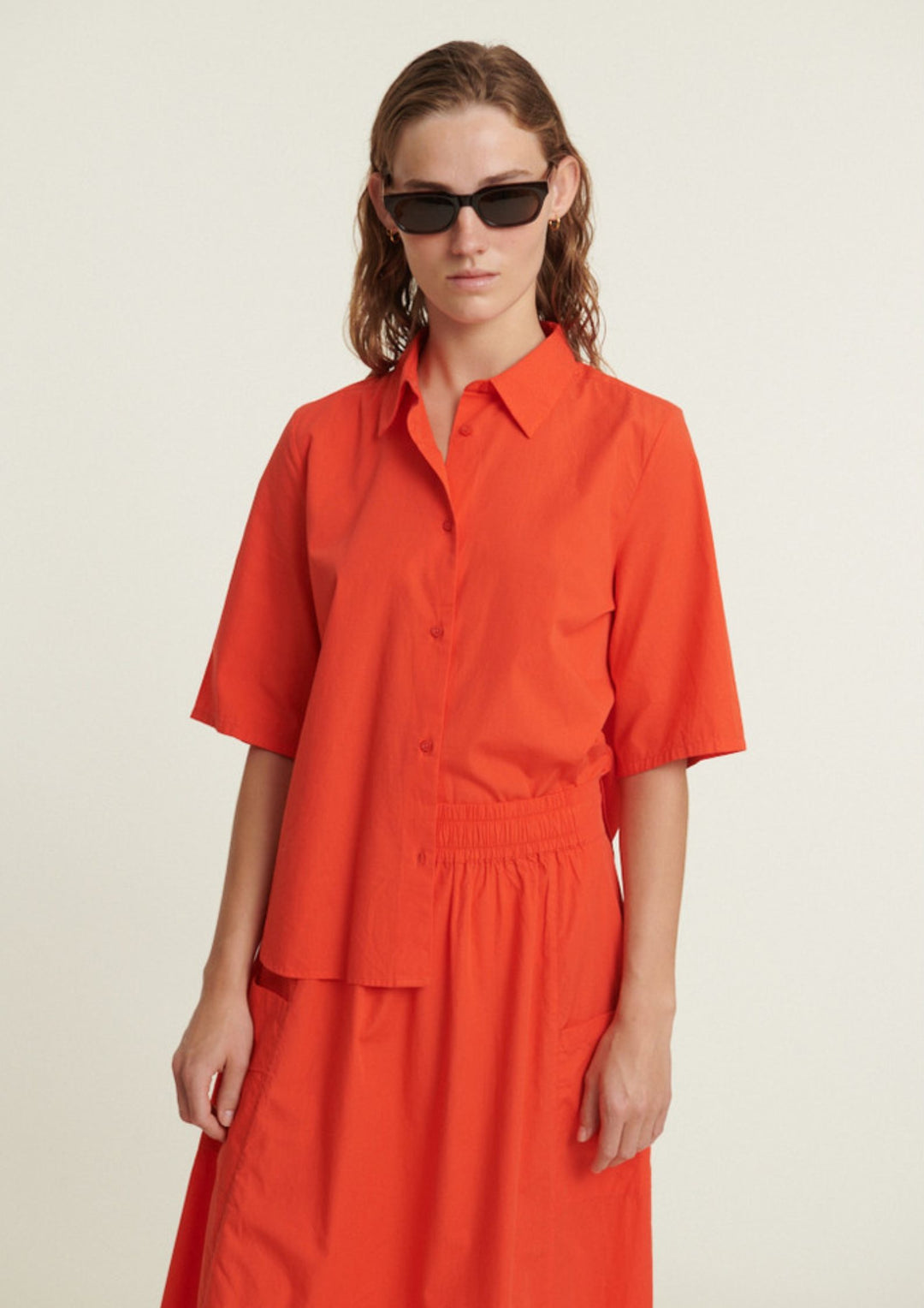 Basic Apparel - Silje SS Shirt - Grenadine