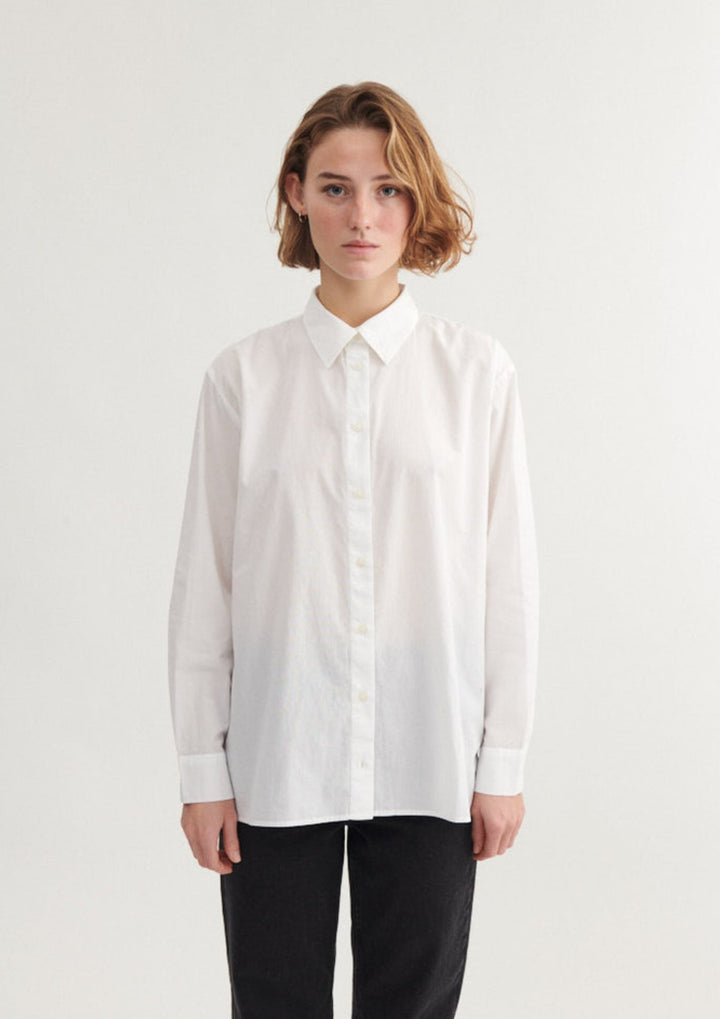 Basic Apparel - Vilde Loose Shirt - White