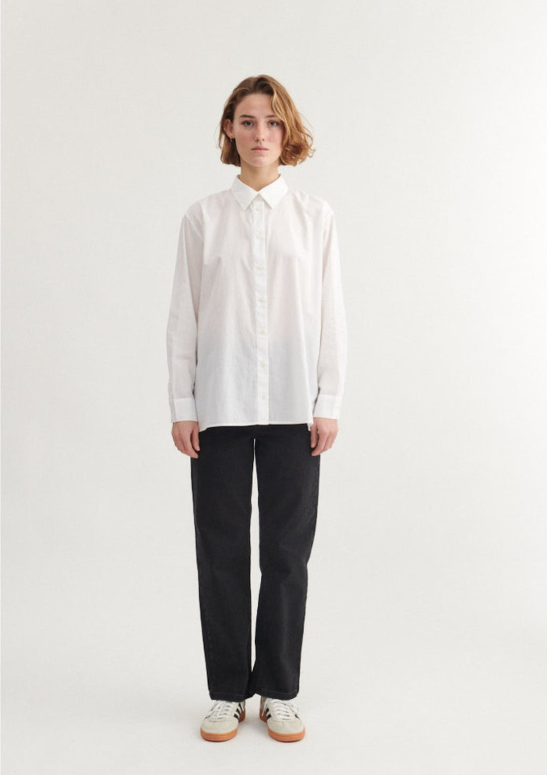 Basic Apparel - Vilde Loose Shirt - White
