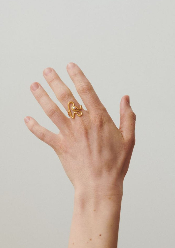 Pernille Corydon - Bay Pearl Ring - Guld