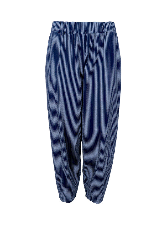 Black Colour - Ally Barrel Pant - Navy