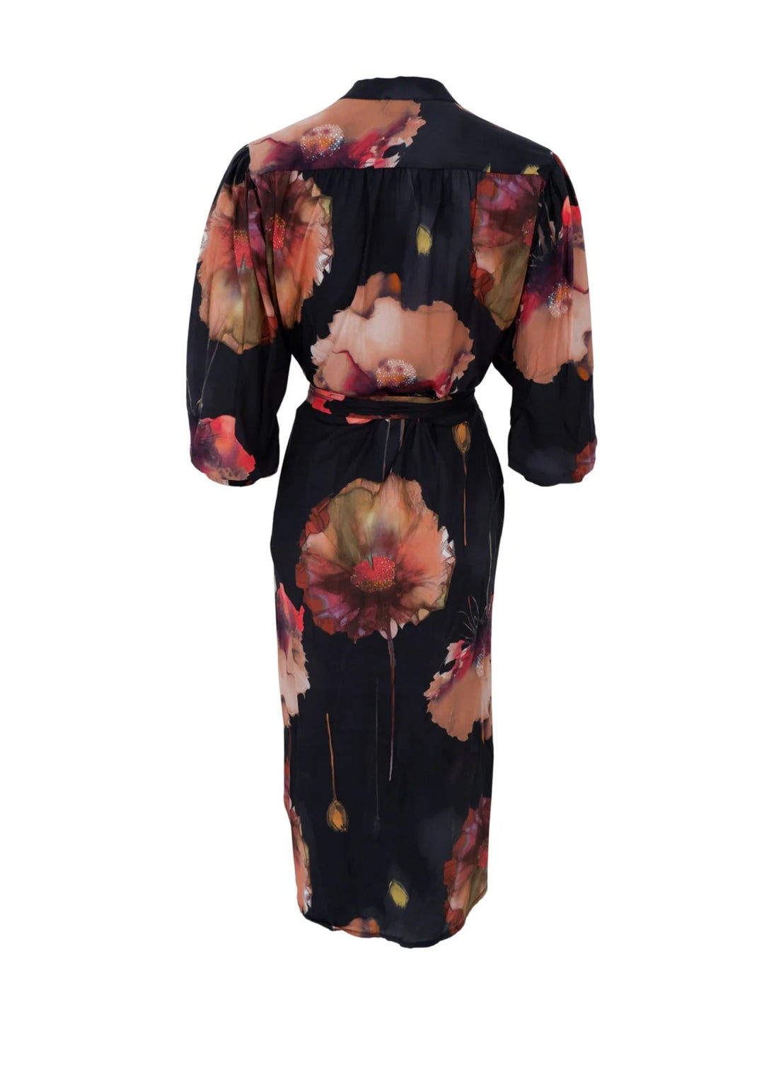 Black Colour - BCCeline Kjole - Black Flower
