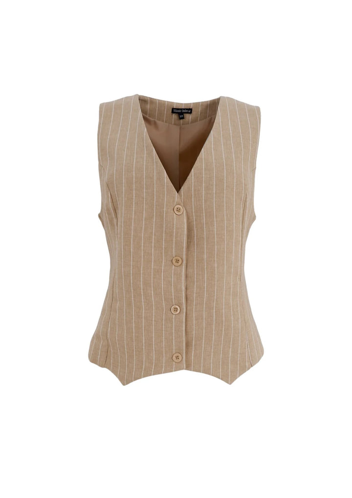 Black Colour - BCChicago Tailored Vest - Sand
