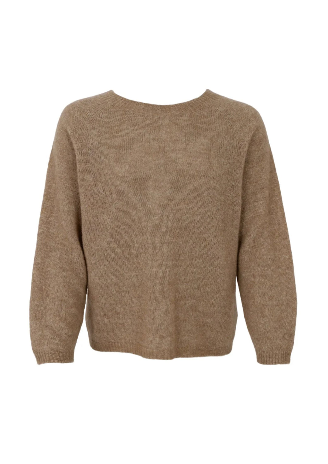 Black Colour - BCDell LS Strik Jumper - Latte