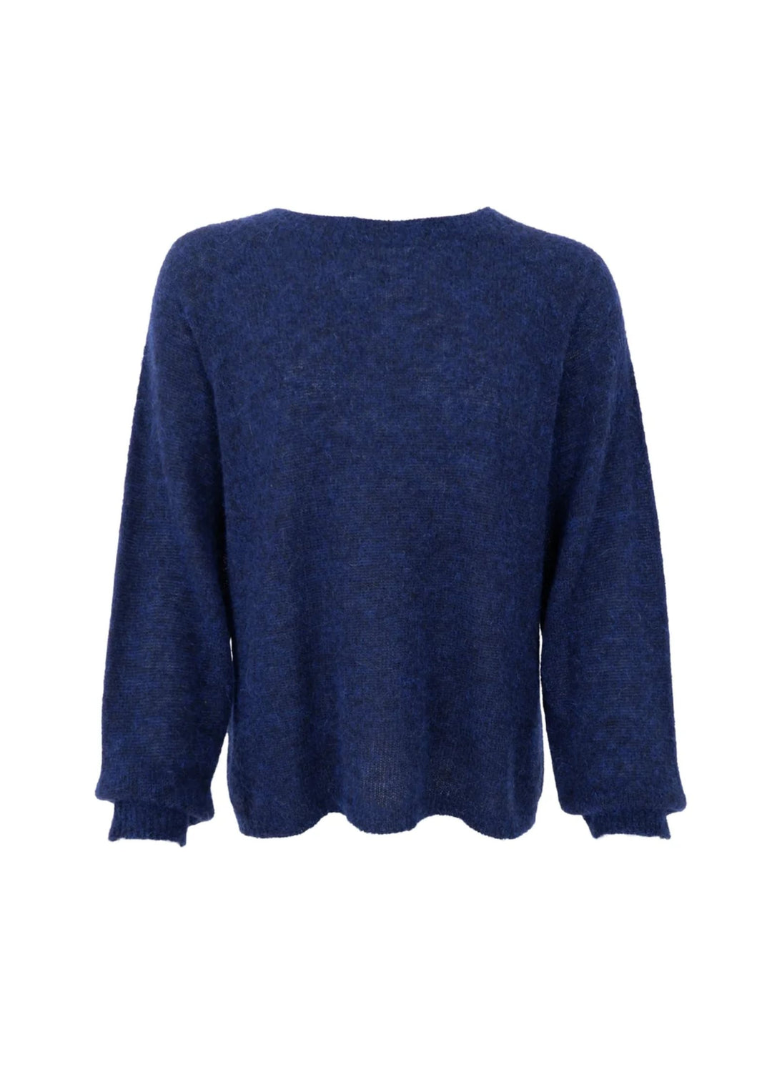 Black Colour - BCDell LS Strik Jumper - Navy
