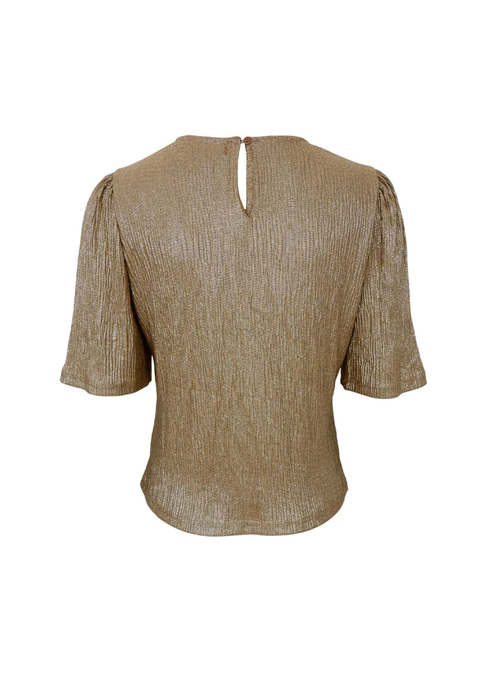 Black Colour - BCGlossy Bluse - Golden