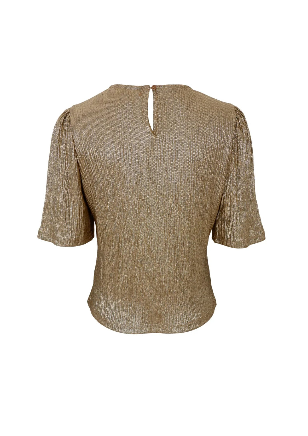 Black Colour - BCGlossy Bluse - Golden