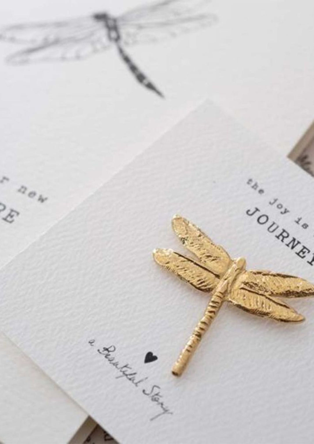 A Beautiful Story - Dragenfly GP - Broche - Guld