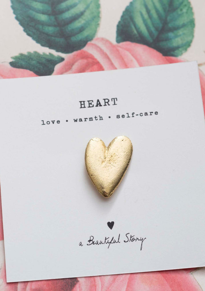 A Beautiful Story - Heart GP - Guld - Broche