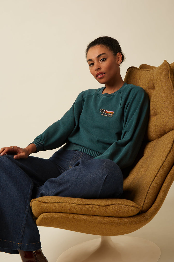 King Louie - Bibi Sweater Wilde Sweat - Pine Green