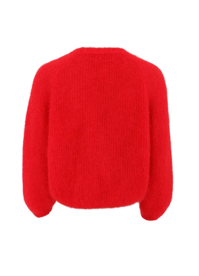 Black Colour - Bjoerk Cross Jumper - Red