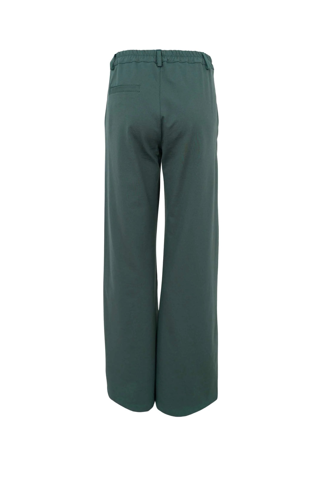 Black Colour - Davi Casual Box Pants - Bottle Green