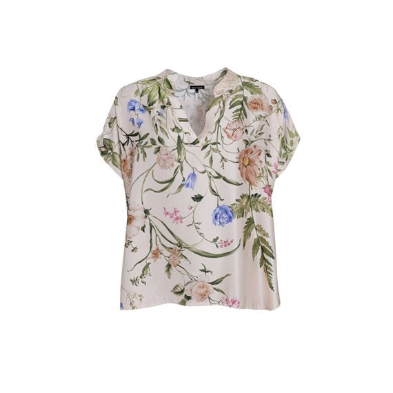 Black Colour - Zennia Bluse - Champagne Flower