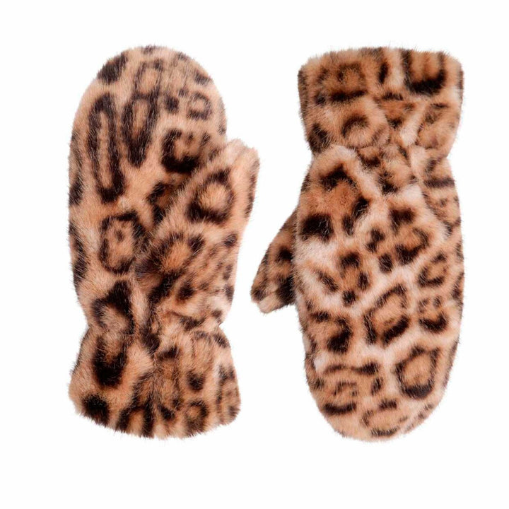 Black Colour - Blaze Soft Mittens - Natural Leo - Onesize