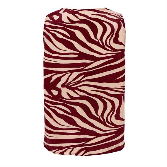 Black Colour - Luna Andrea S/S Top - Berry Zebra