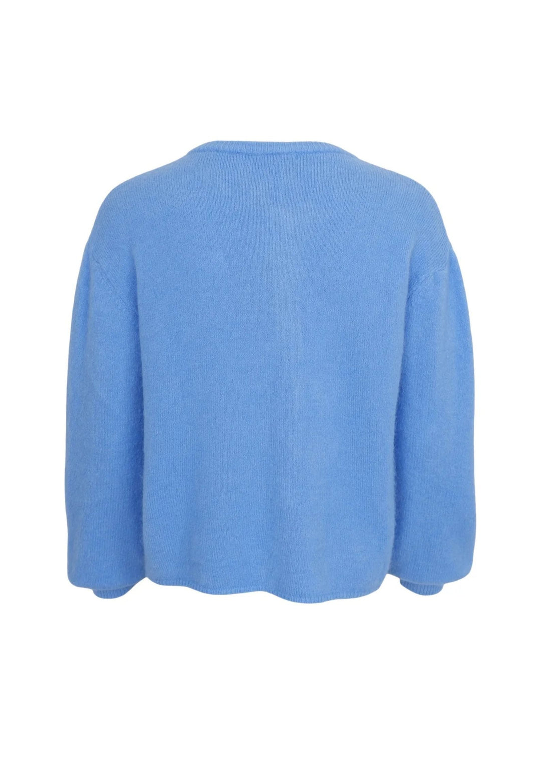 Black Color BCBella Strik Cardigan - Sky Blue