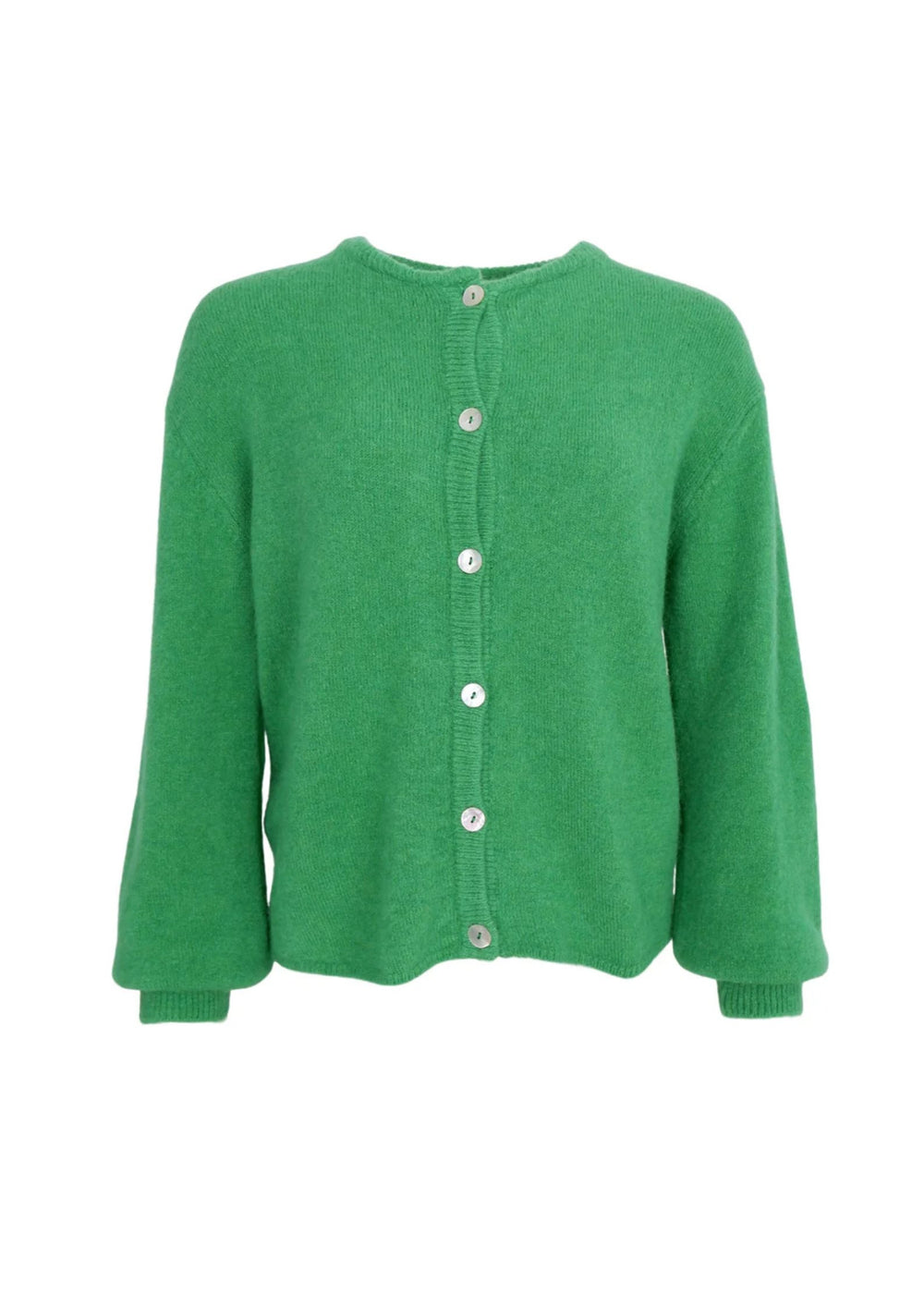 Black Color BCBella Strik Cardigan - Green