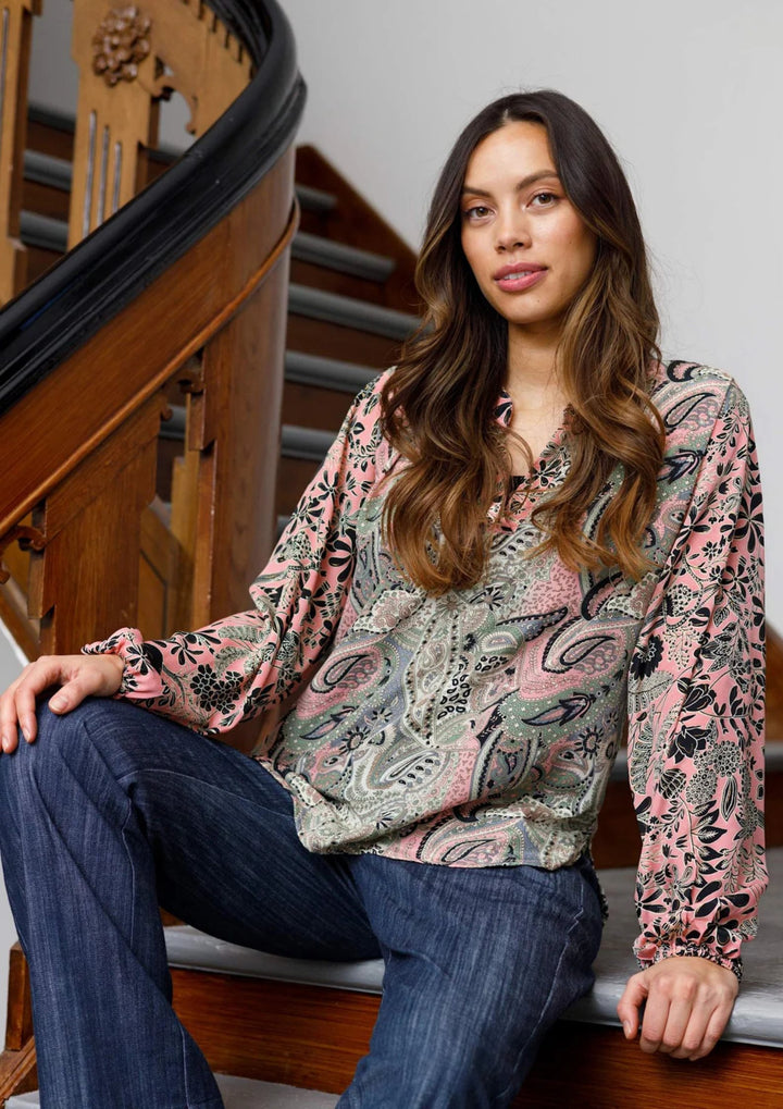 Black Color BCLuna Bluse - Cashmere Mix