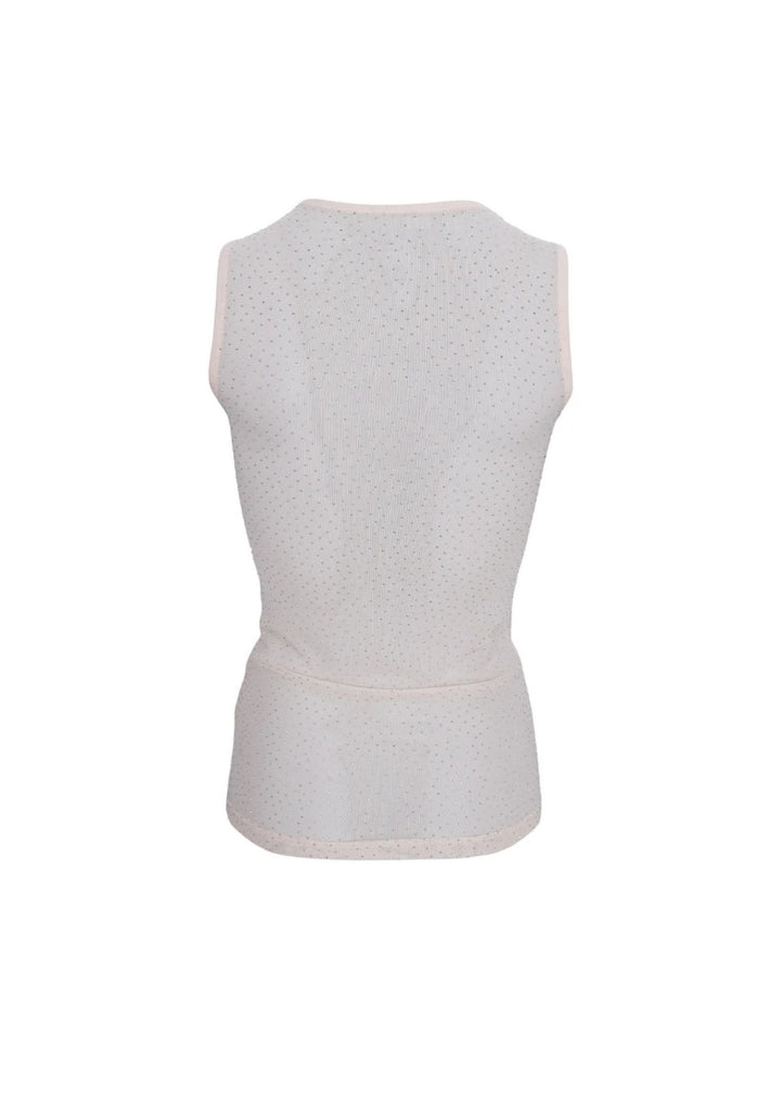 Black Colour - Alexis Mesh - Tank Top - Nude