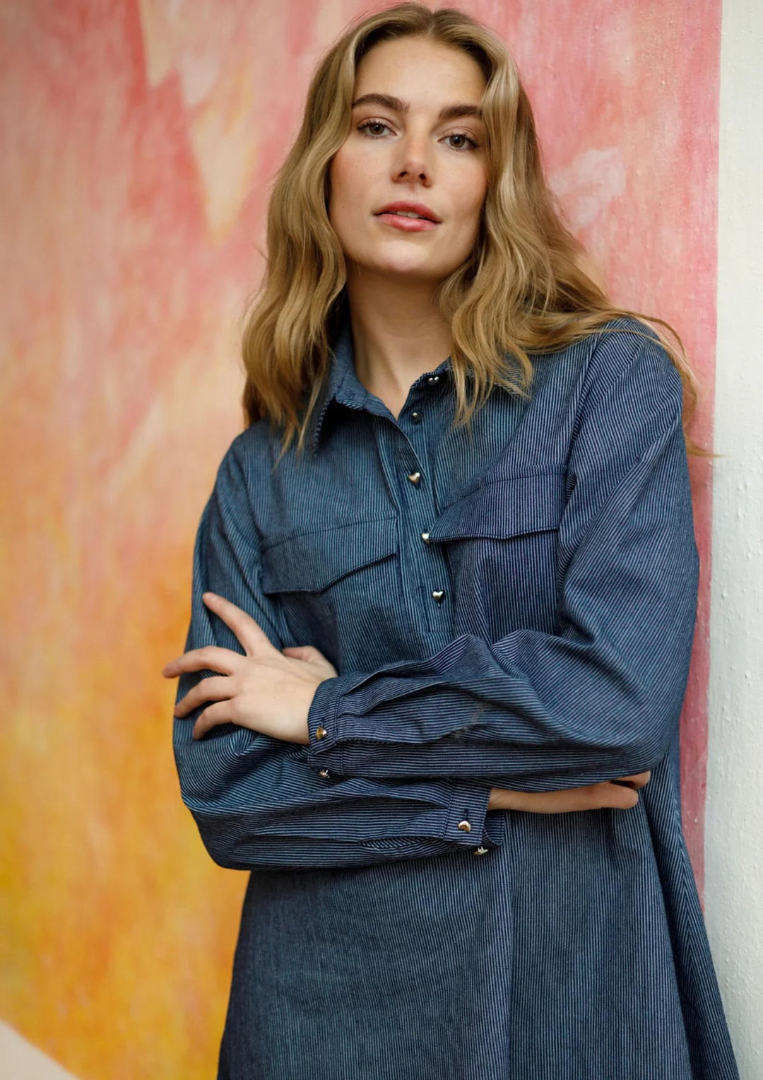 Black Colour - Astrid A Kjole - Dark Blue