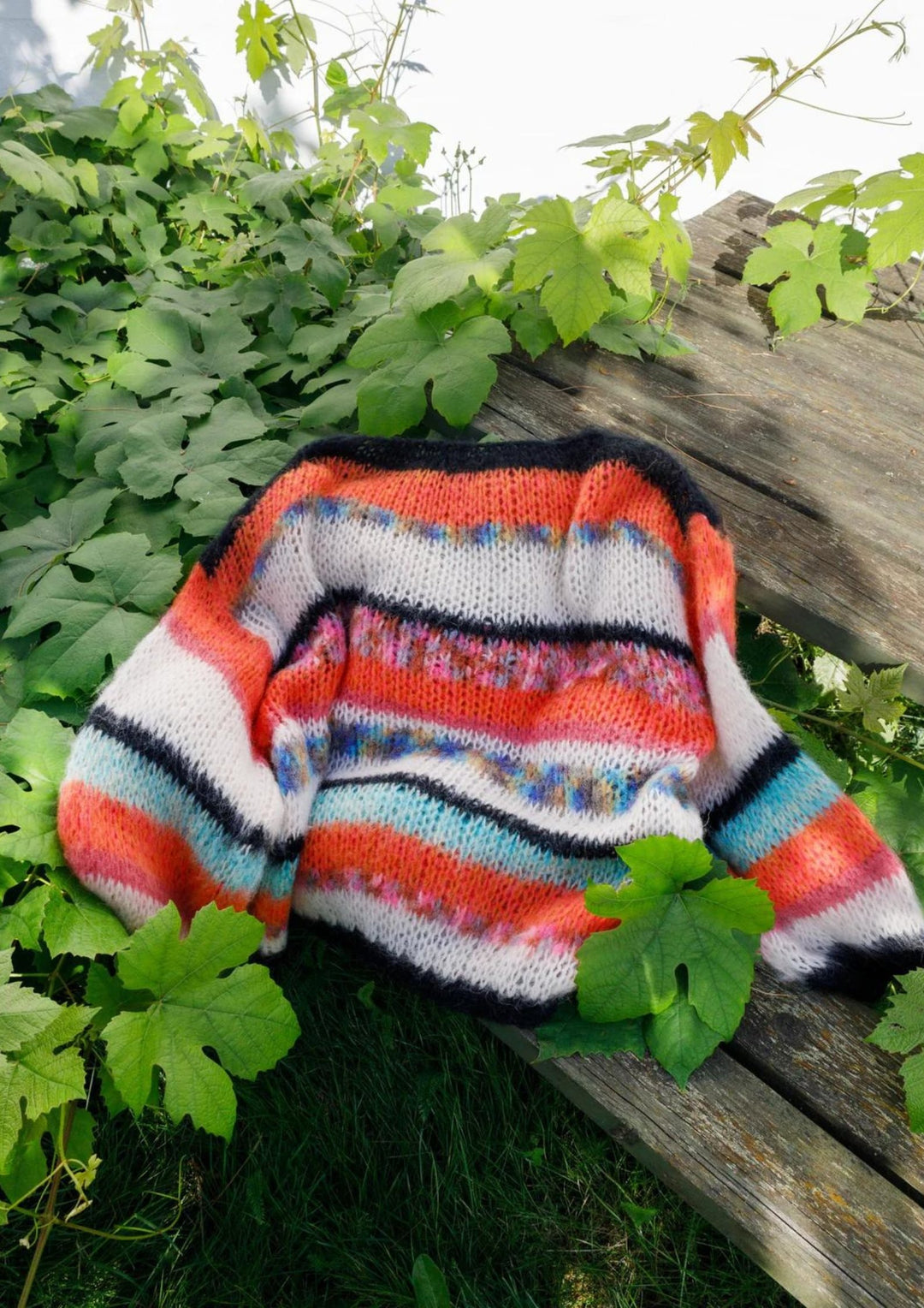 Black Colour - BCAdria Multi Striped - Sweater - Orange Mix
