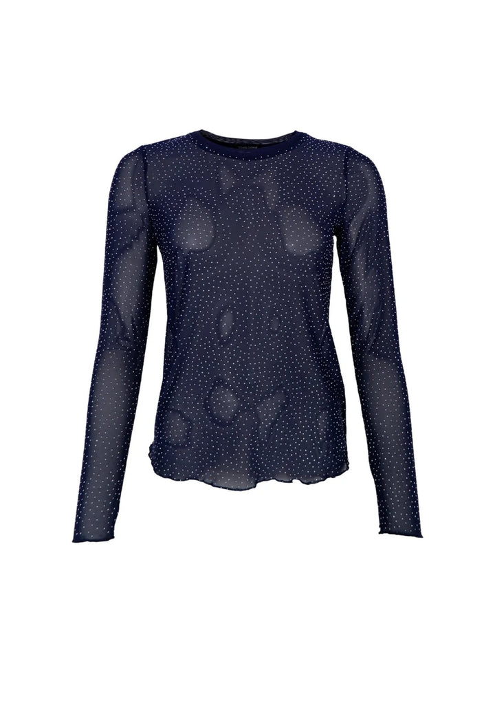Black Colour - BCAlexis Tee - W/Stones - Navy