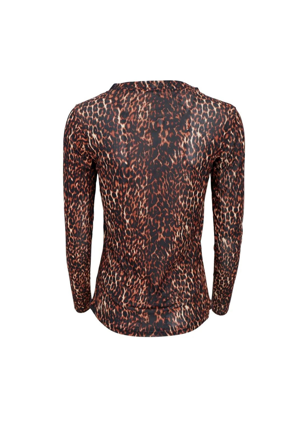 Black Colour - BCAnnie Mesh Bluse - Brown Leo