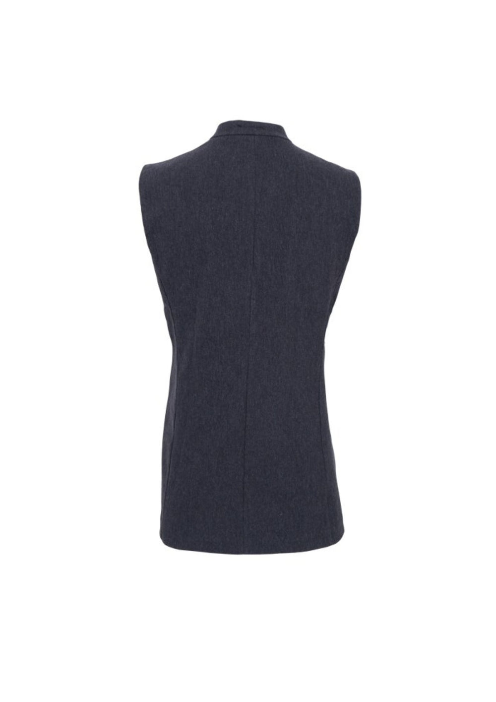 Black Colour - BCAvenue Long Vest - Dark Grey