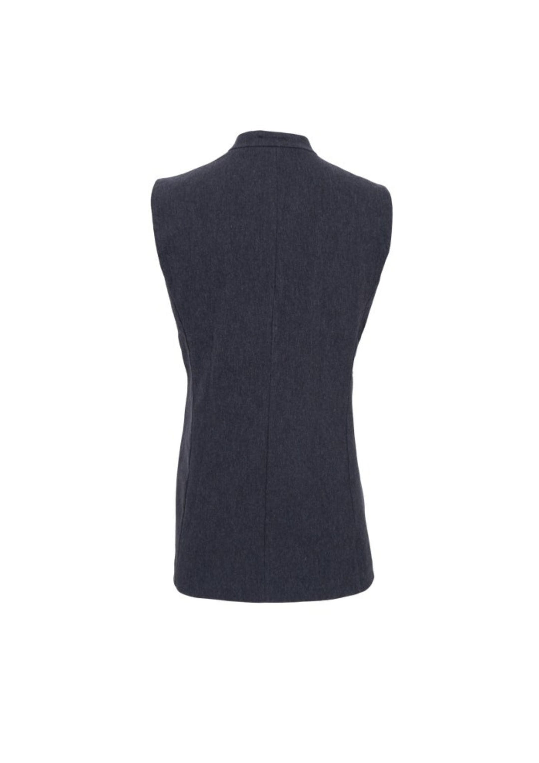 Black Colour - BCAvenue Long Vest - Dark Grey