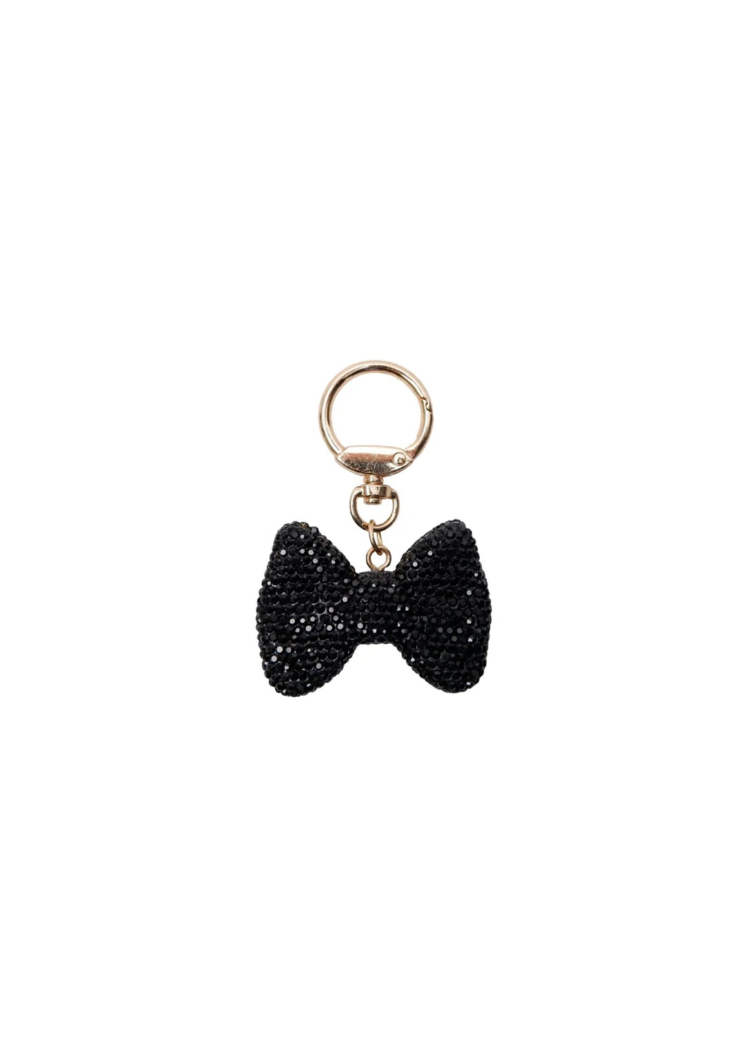 Black Colour - BCBow Rhinsten Nøglering - Black - Onesize