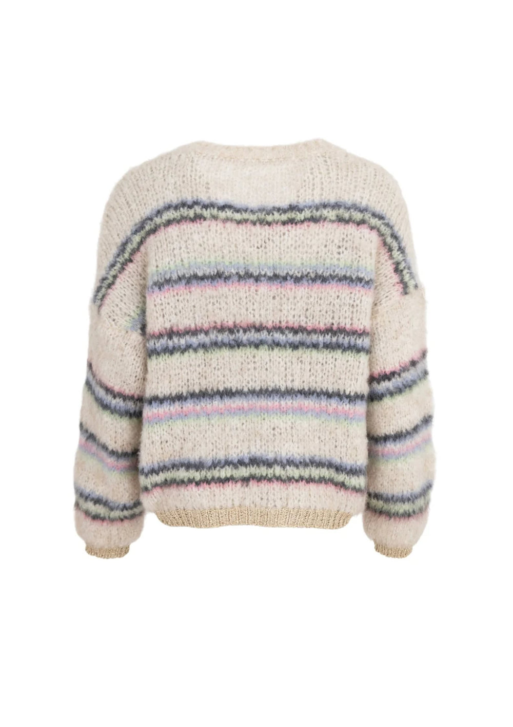 Black Colour - BCCayenne Stribet strik - pastel