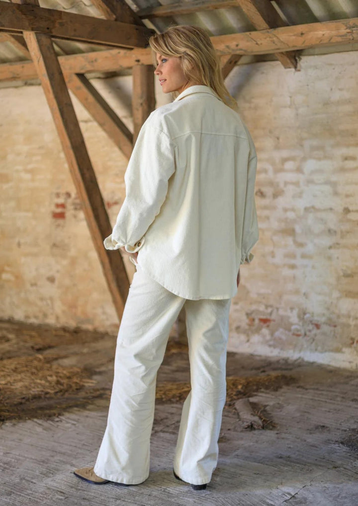 Black Colour - BCCora Corduroy Skjorte Jakke - Off White
